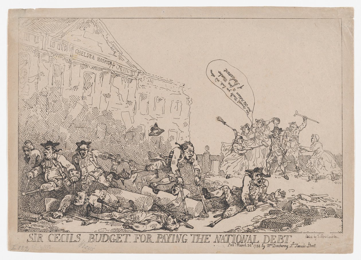 Rozpočet sira Cecila na zaplacení národního dluhu, 30. března 1784, 30. března 1784. od Thomas Rowlandson