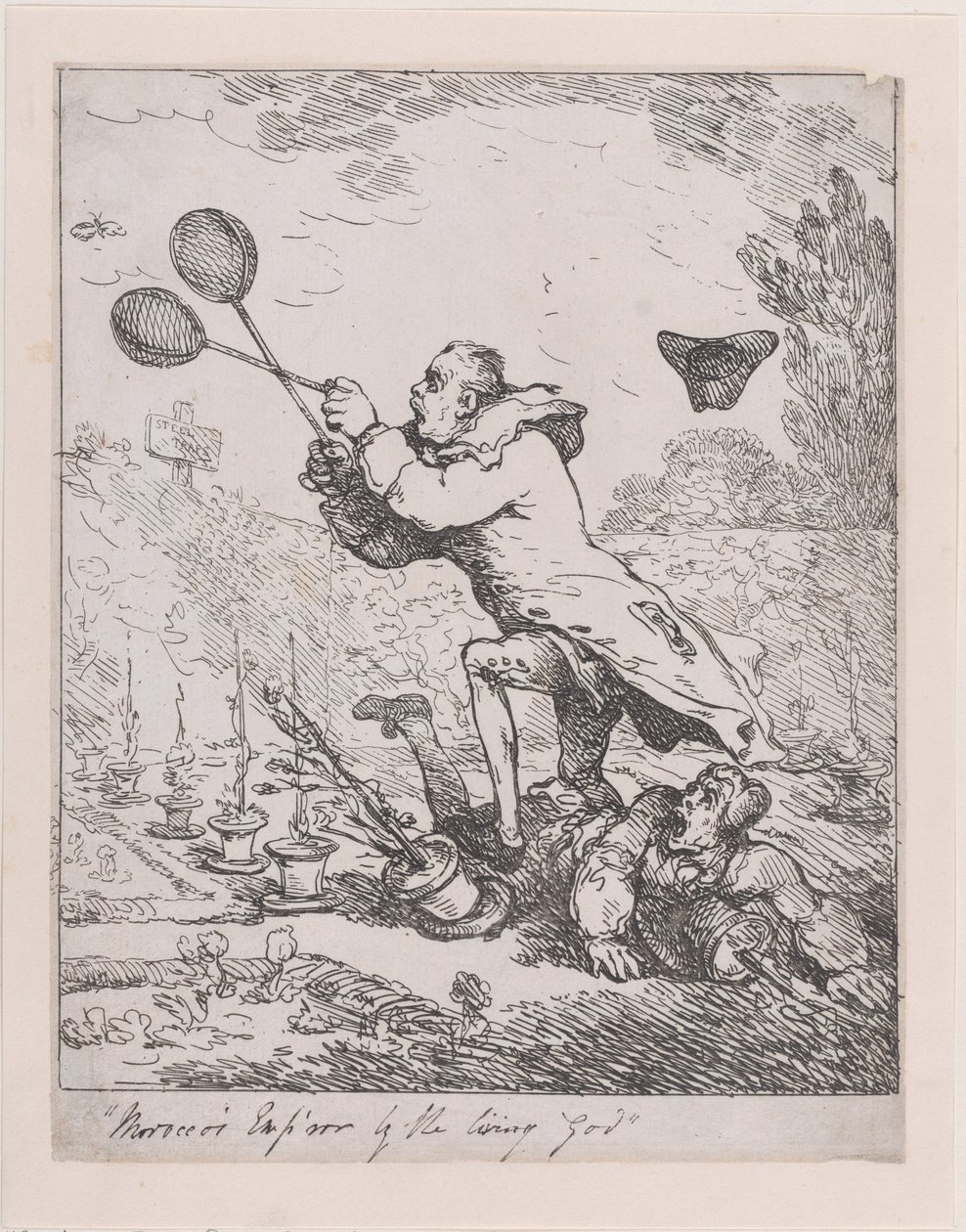 Sir Joseph Banks a Marocký císař, 1788., 1788. od Thomas Rowlandson