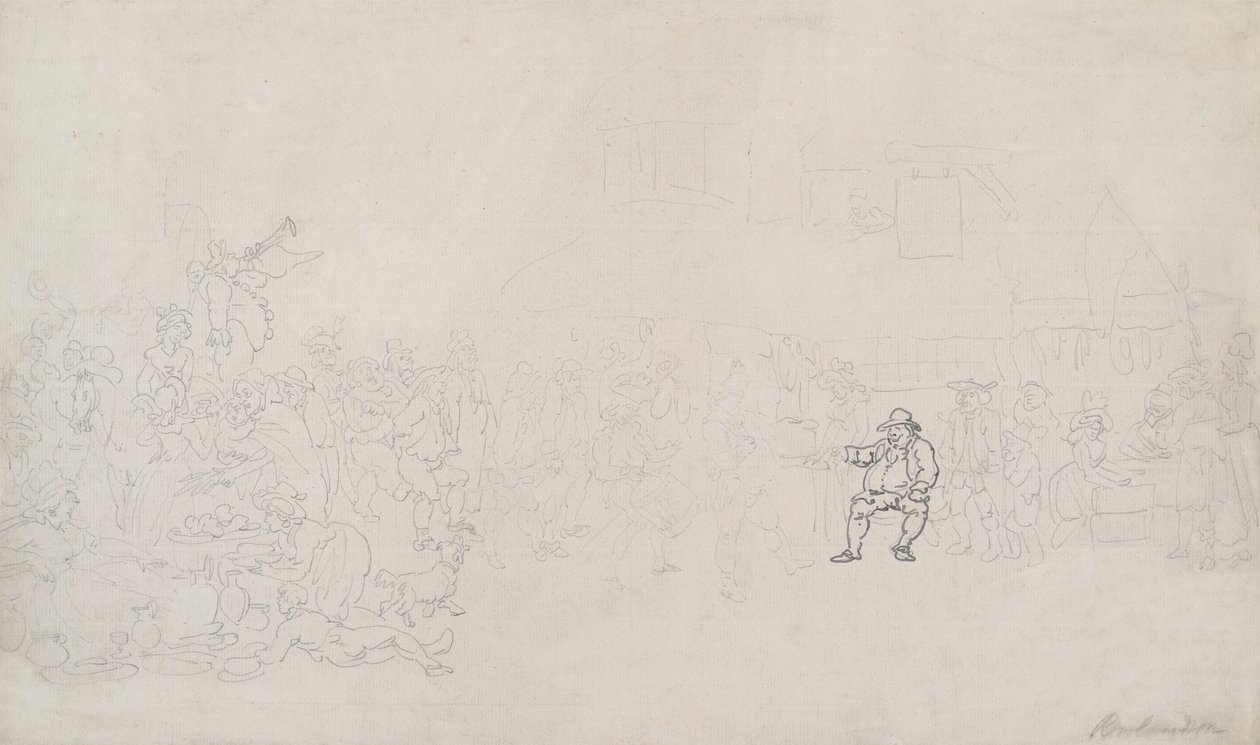 Náčrt k filmu „The Recruiter“ od Thomas Rowlandson