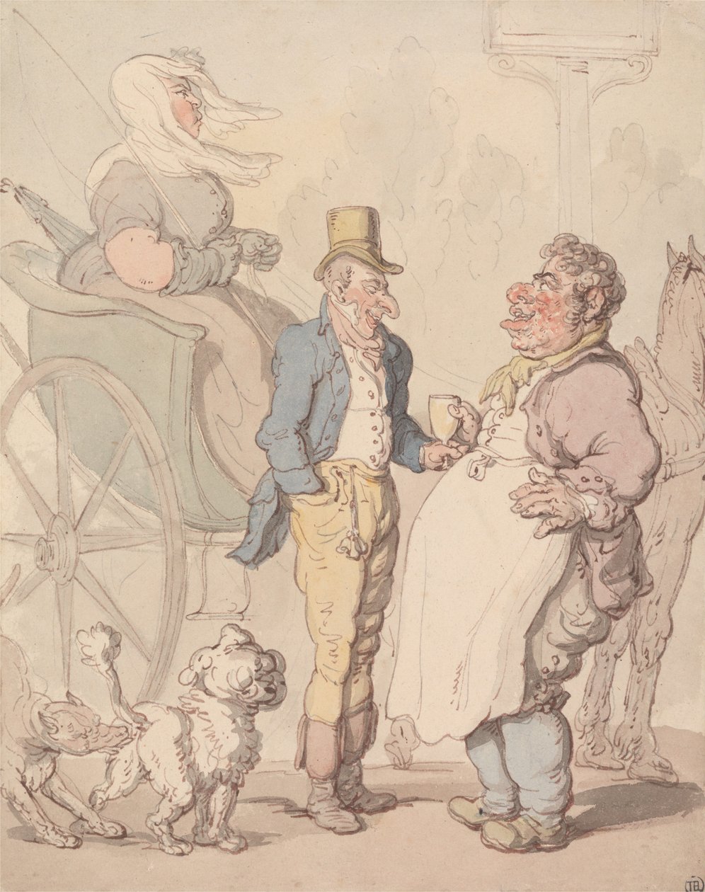 „Slender Billy“ si dává občerstvení od Thomas Rowlandson