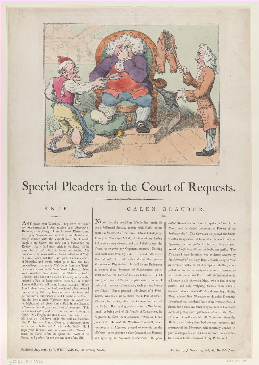 Zvláštní zástupci u soudu žádostí, 28. května 1802, 28. května 1802. od Thomas Rowlandson