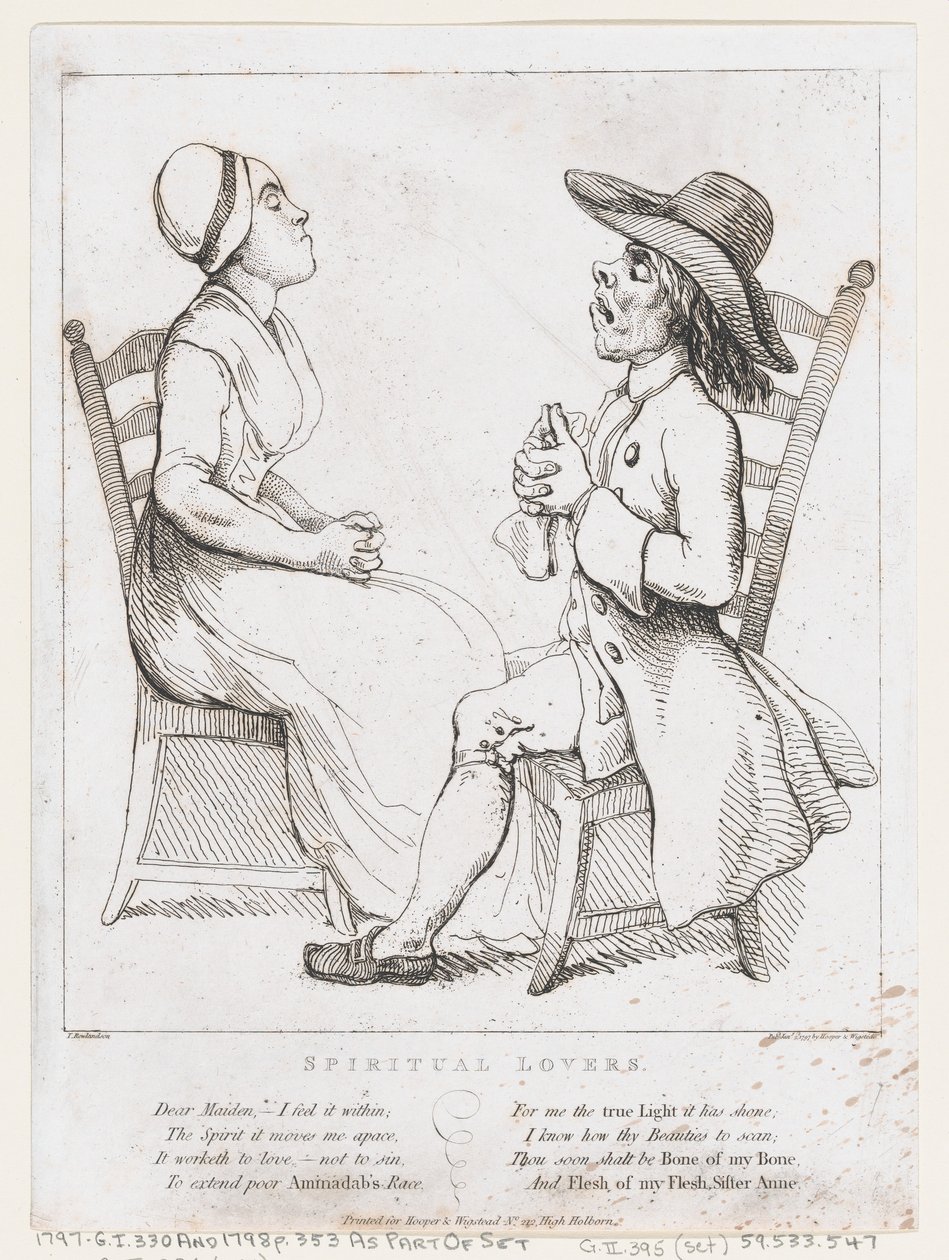 Duchovní milenci, 2. ledna 1797., 2. ledna 1797. od Thomas Rowlandson