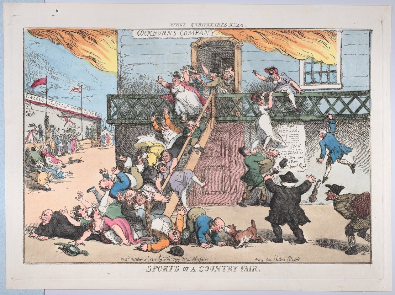 Sport na venkovském veletrhu, 5. října 1810, 5. října 1810. od Thomas Rowlandson