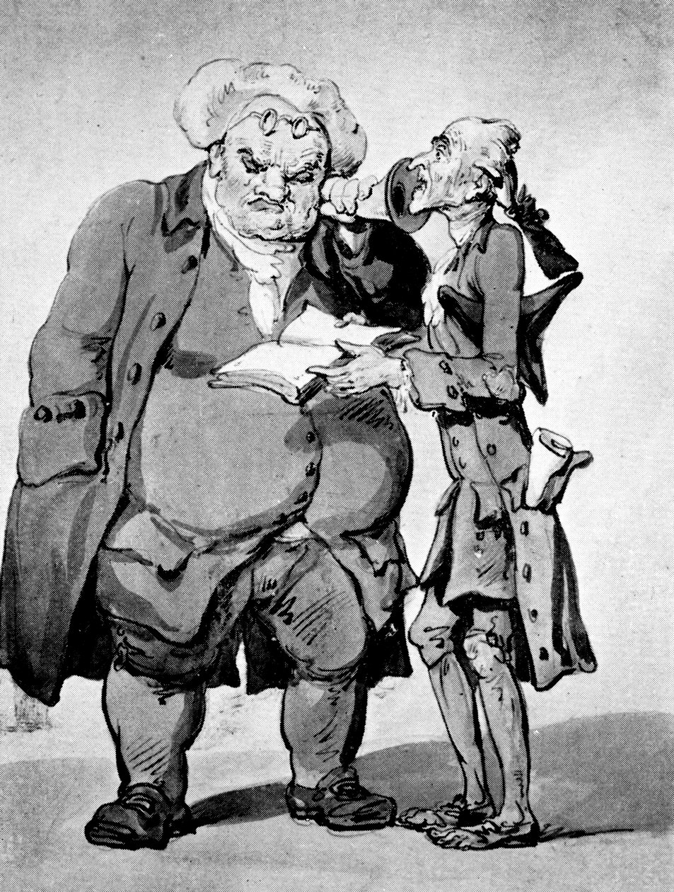 Hladovějící básník a vydavatel, konec 18. století. od Thomas Rowlandson