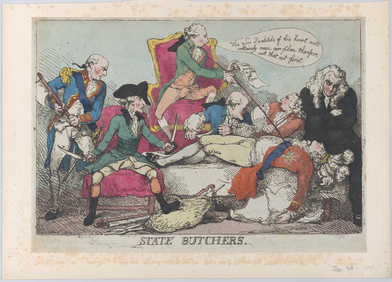 Státní řezníci, 28. ledna 1789., 28. ledna 1789. od Thomas Rowlandson