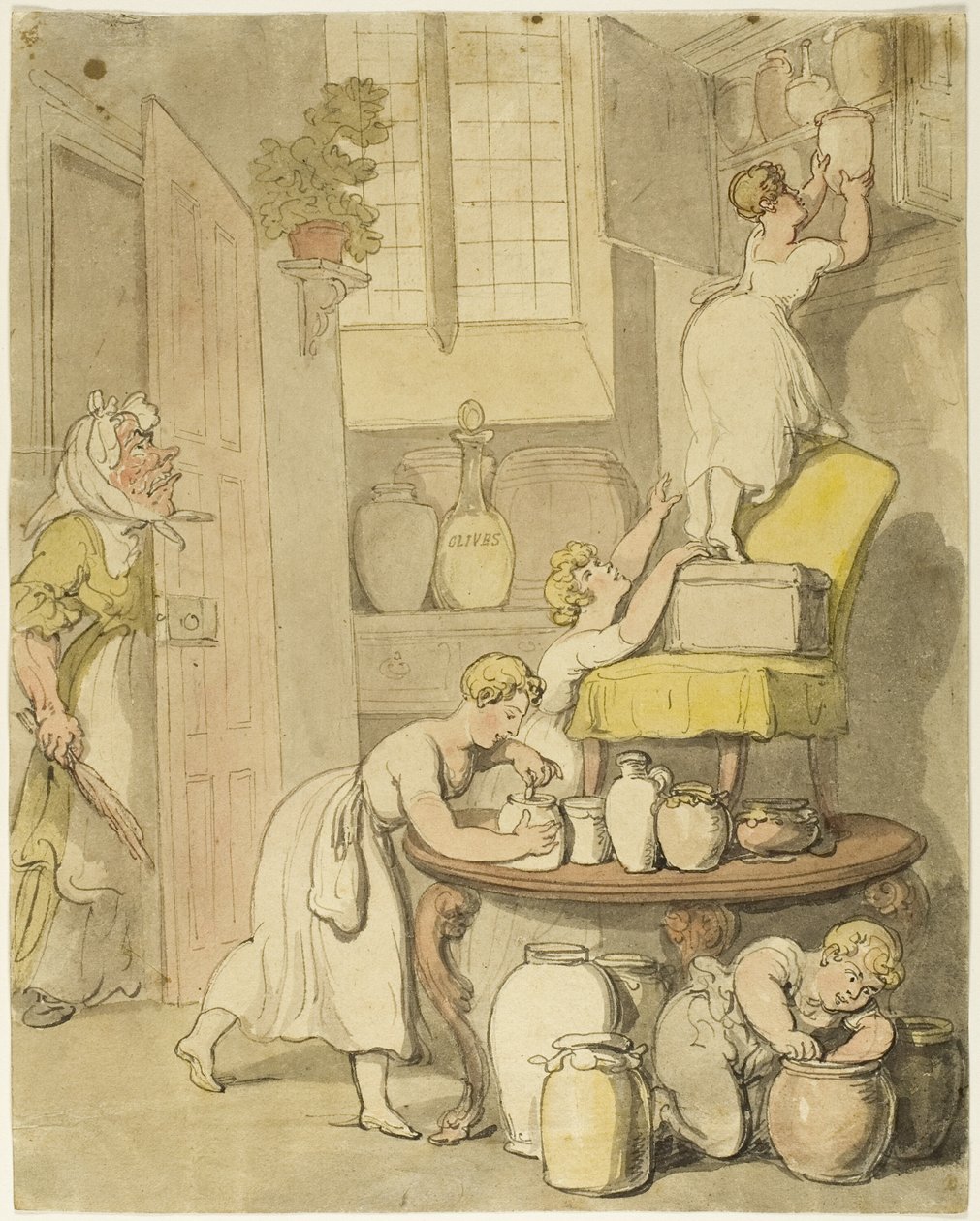 Krádež rezervací od Thomas Rowlandson
