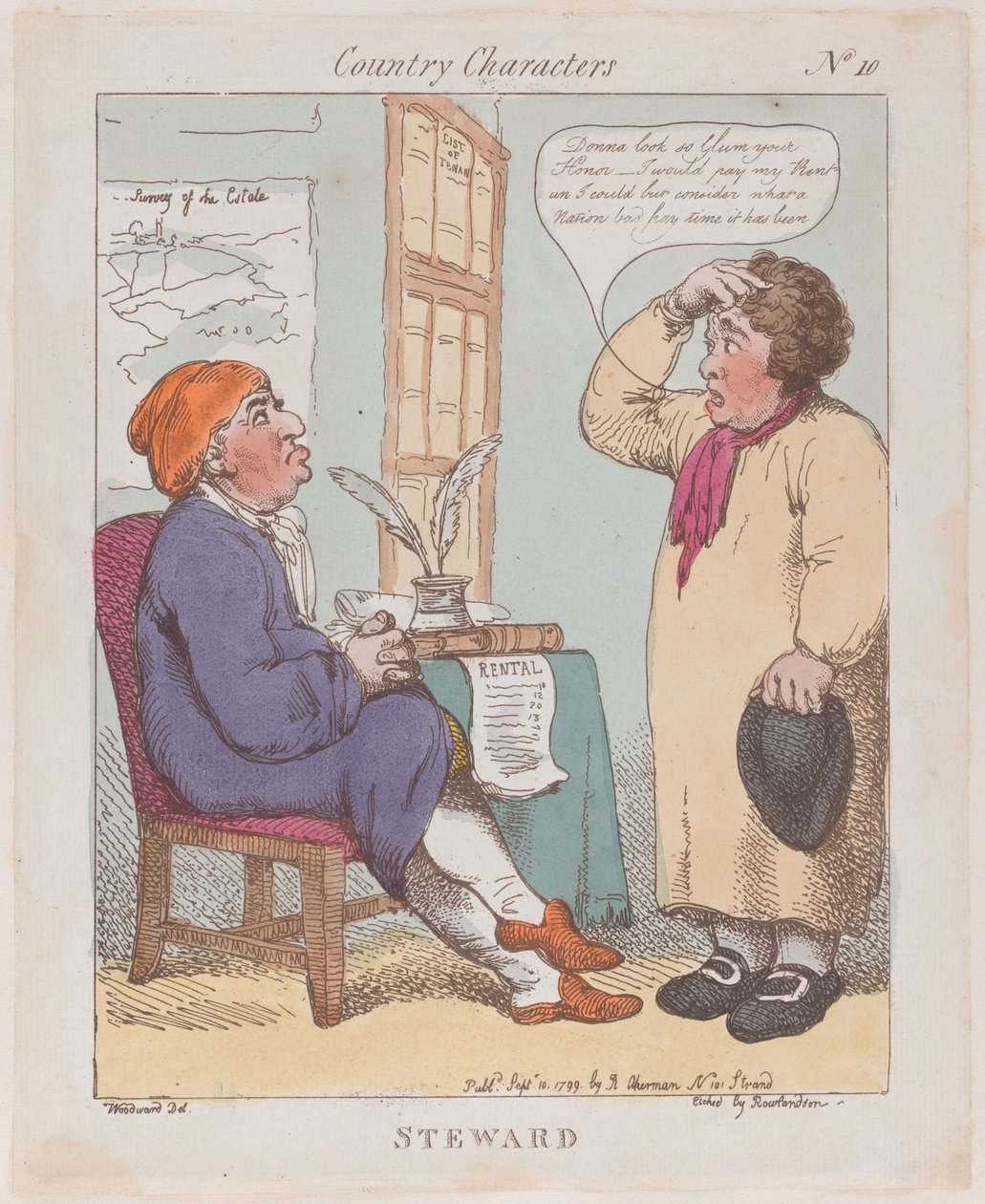 Steward, 10. září 1799, 10. září 1799. od Thomas Rowlandson