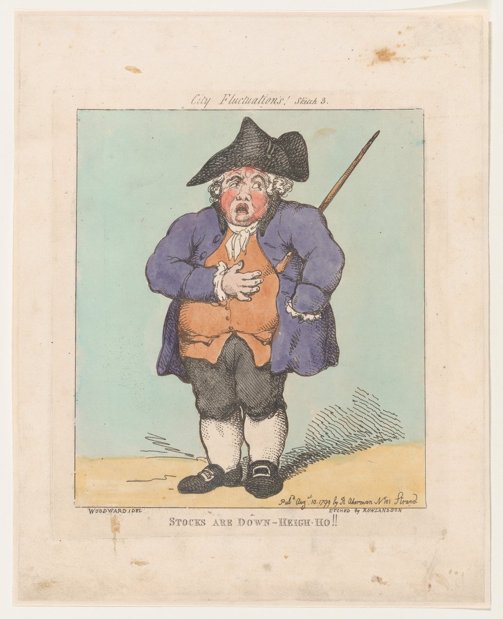 Stocks Are Down- Heigh-Ho!!, 10. srpna 1799., 10. srpna 1799. od Thomas Rowlandson
