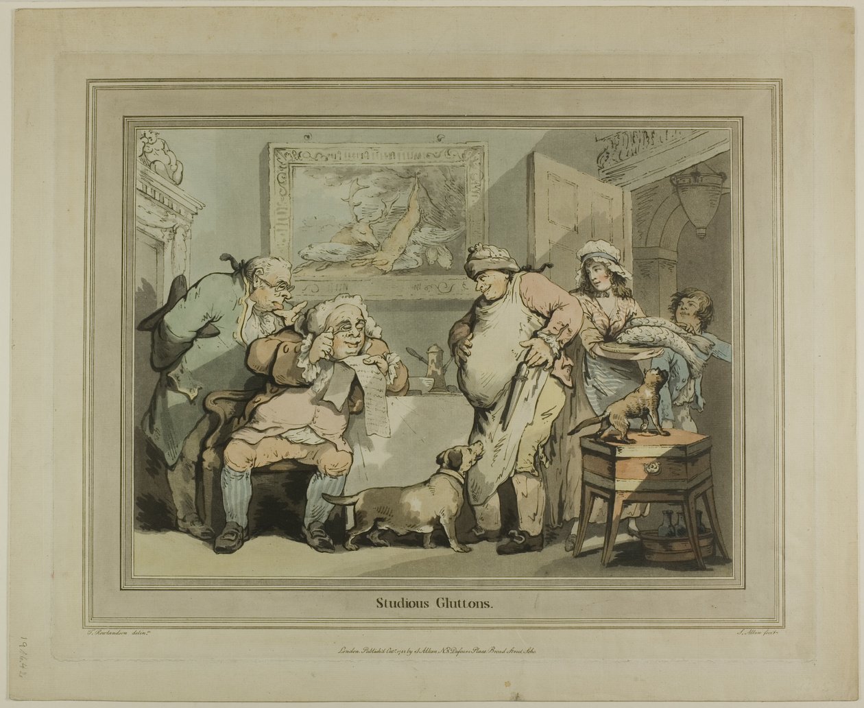 Pilní obžerci od Thomas Rowlandson
