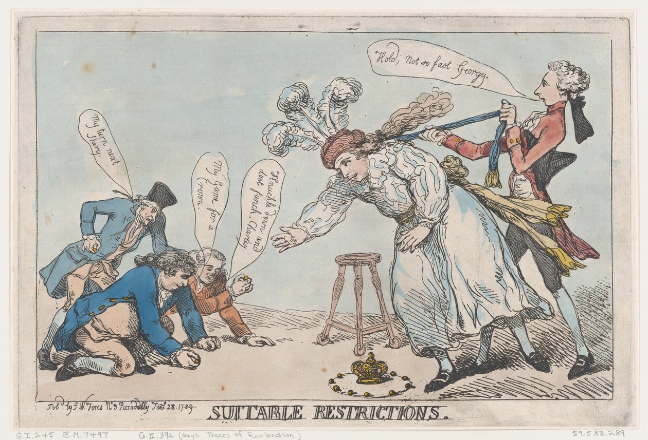 Vhodná omezení, 28. ledna 1789, 28. ledna 1789. od Thomas Rowlandson