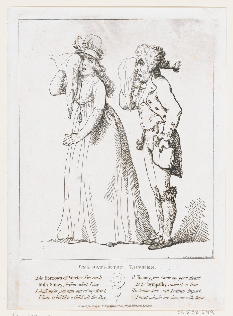 Sympatičtí milenci, 6. února 1797., 6. února 1797. od Thomas Rowlandson