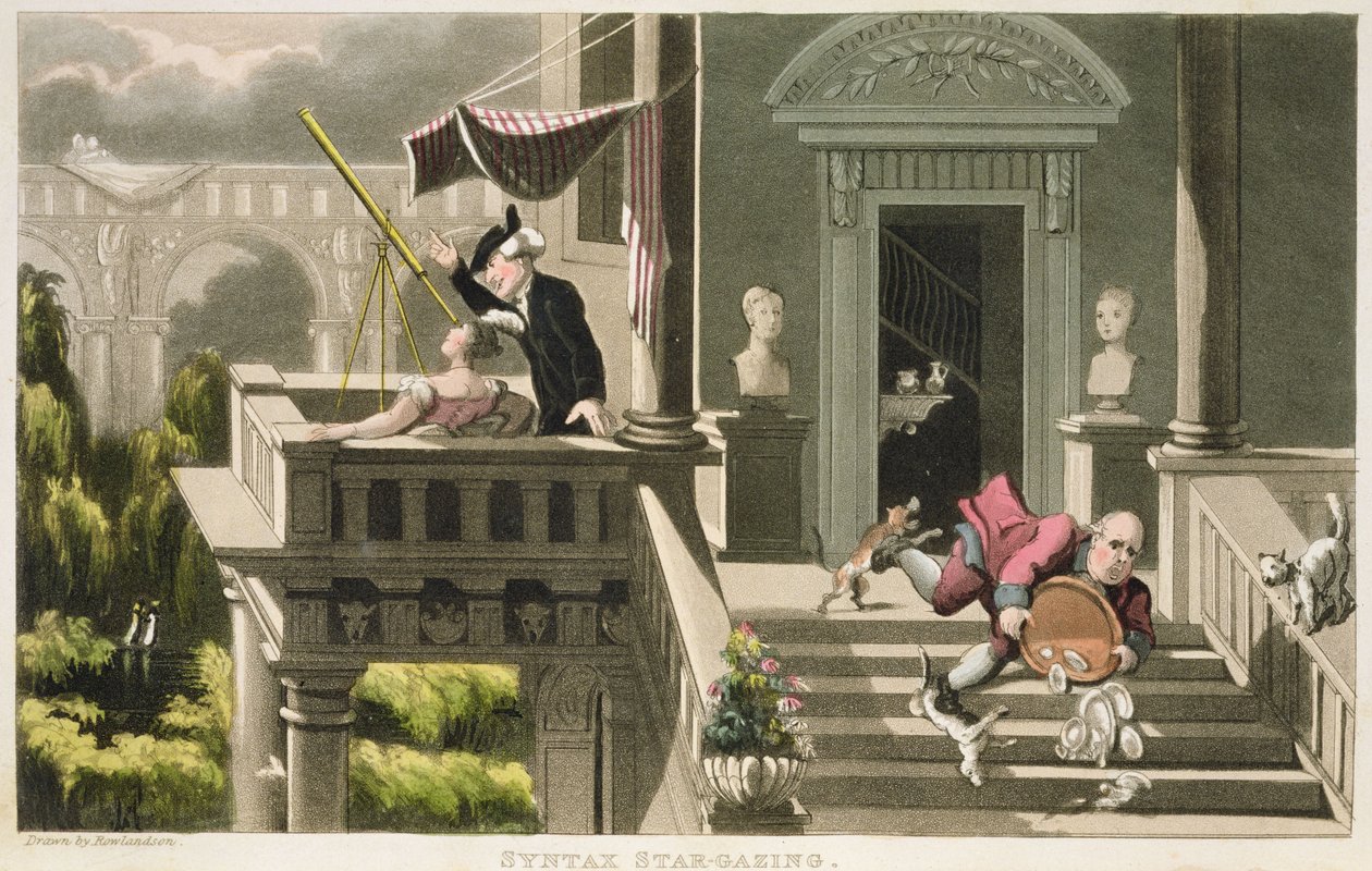 Syntax Star-gazing, z „The Tour of Dr. od Thomas Rowlandson