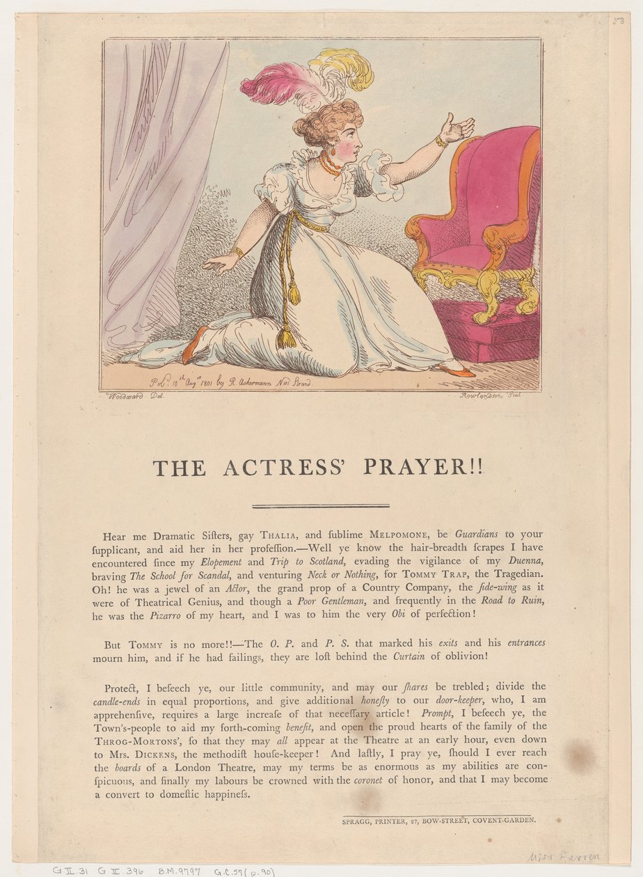 Modlitba herečky!!, 10. srpna 1801, 10. srpna 1801. od Thomas Rowlandson