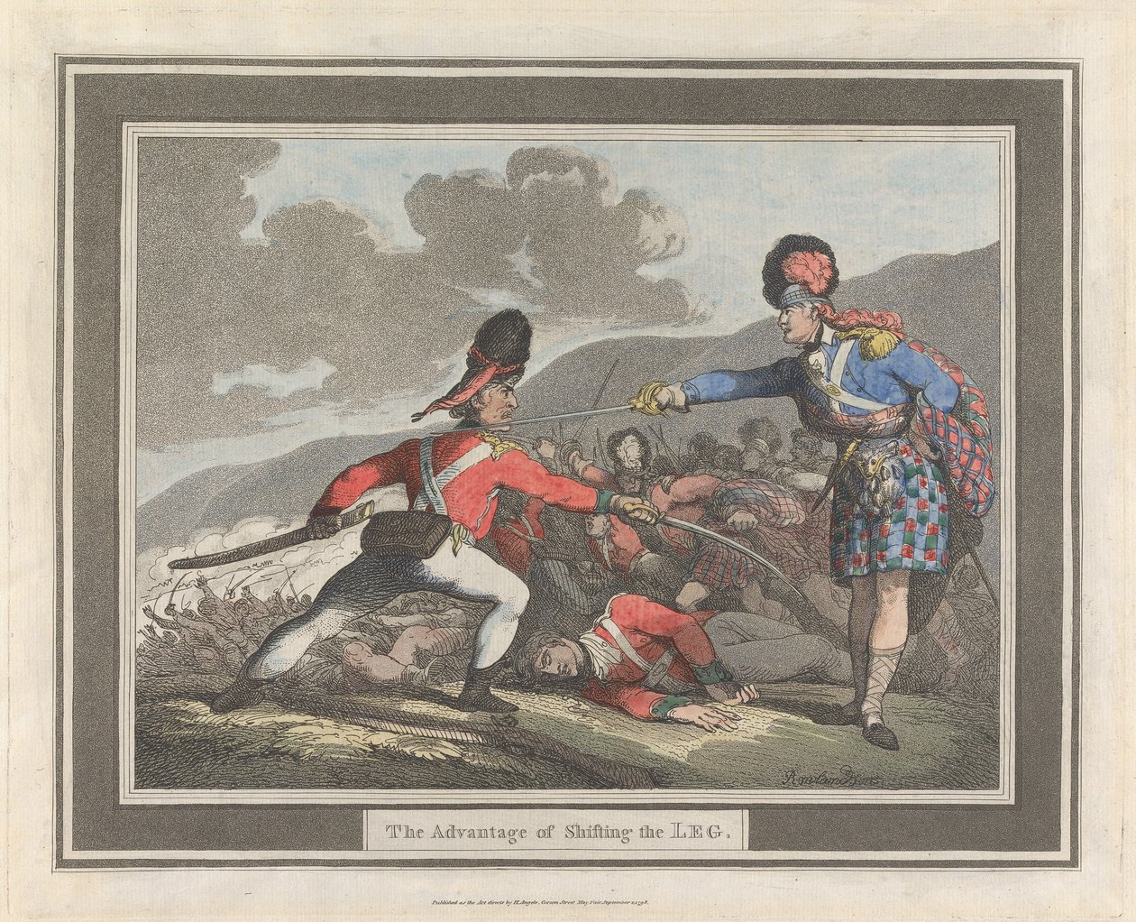 Výhoda posunutí nohy od Thomas Rowlandson
