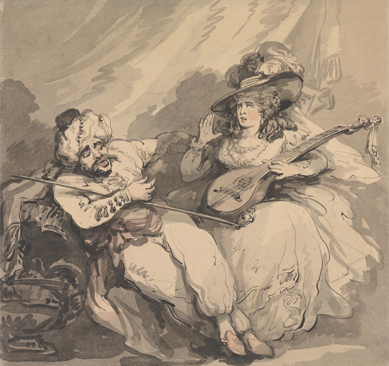 Zamilovaný Turek od Thomas Rowlandson