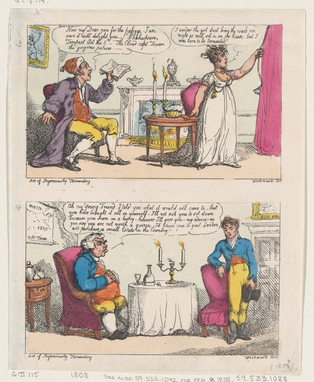 Umění důmyslně mučit, 1808., 1808. od Thomas Rowlandson