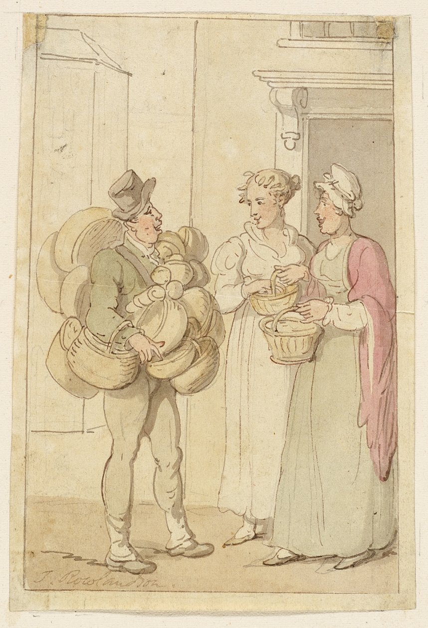 Prodejce košíků od Thomas Rowlandson