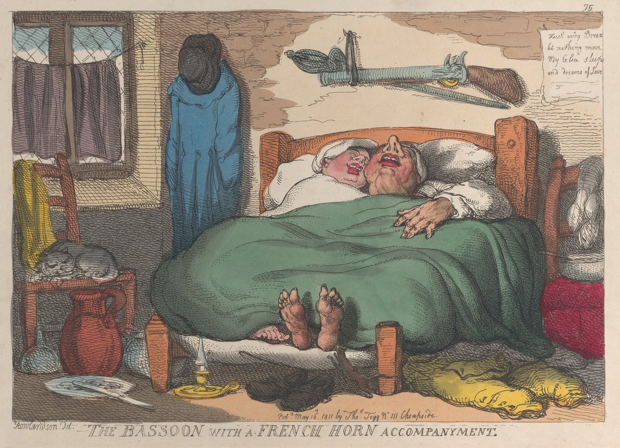 Fagot s doprovodem lesního rohu, 16. května 1811., 16. května 1811. od Thomas Rowlandson