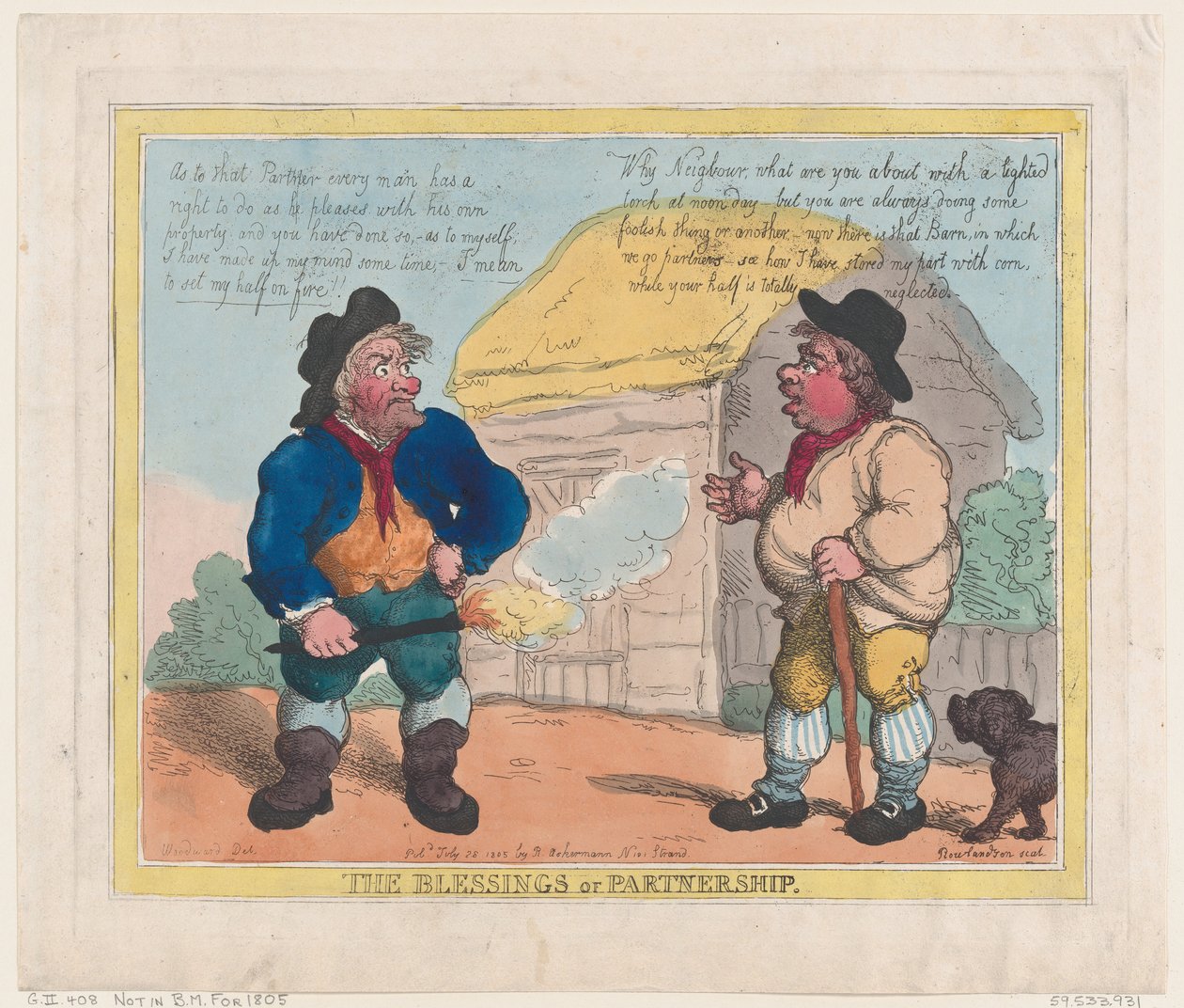 Požehnání partnerství, 28. července 1805, 28. července 1805. od Thomas Rowlandson