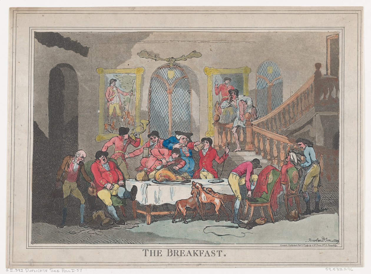 Snídaně, 1. února 1789, 1. února 1789. od Thomas Rowlandson