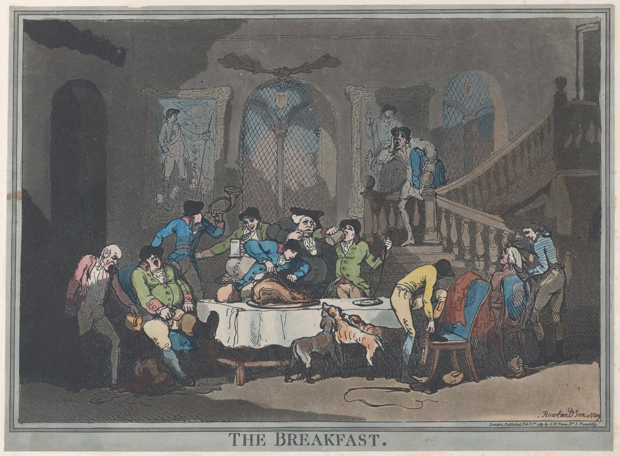 Snídaně, 1. února 1789, 1. února 1789. od Thomas Rowlandson