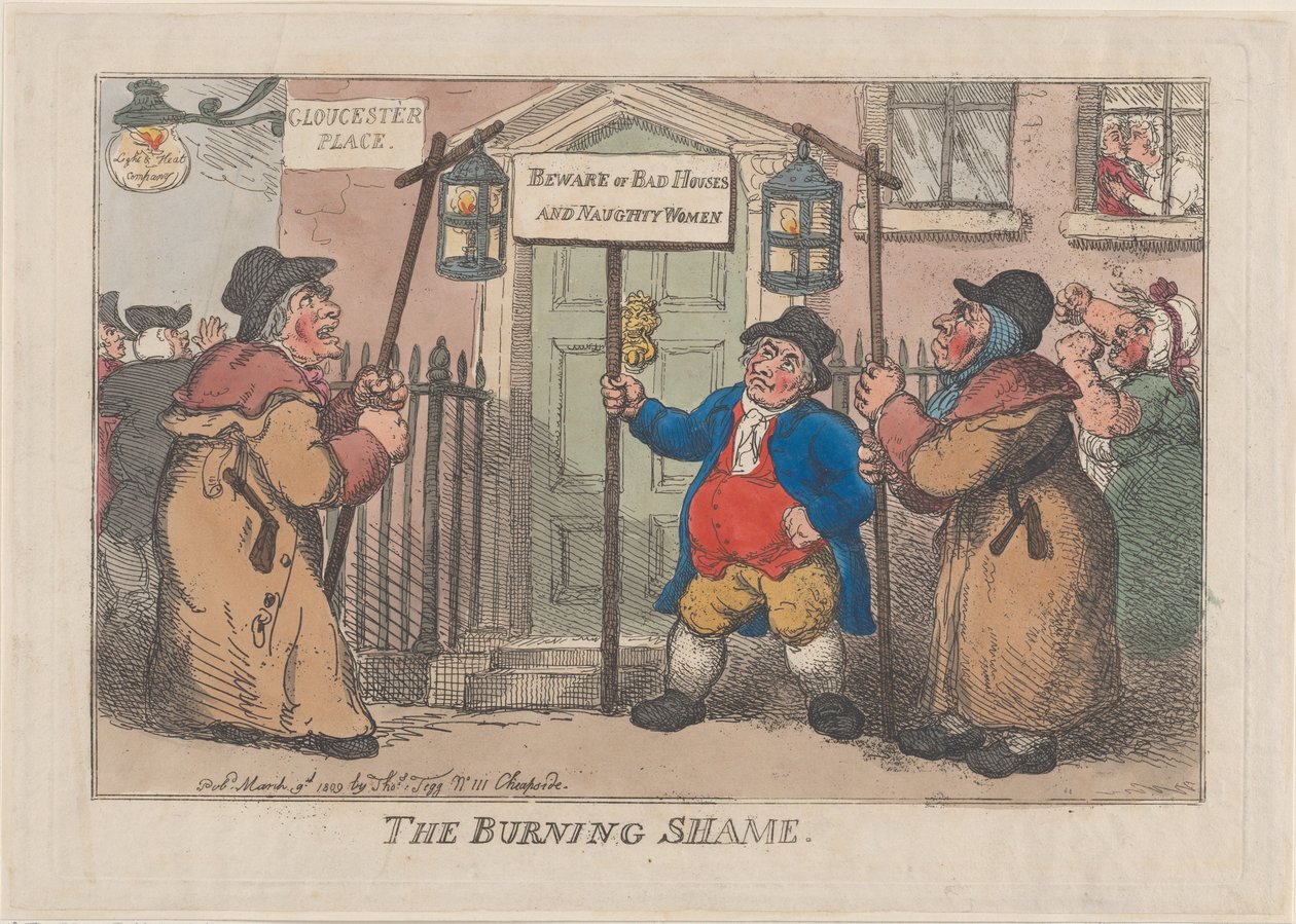 Burning Shame, 9. března 1809, 9. března 1809. od Thomas Rowlandson