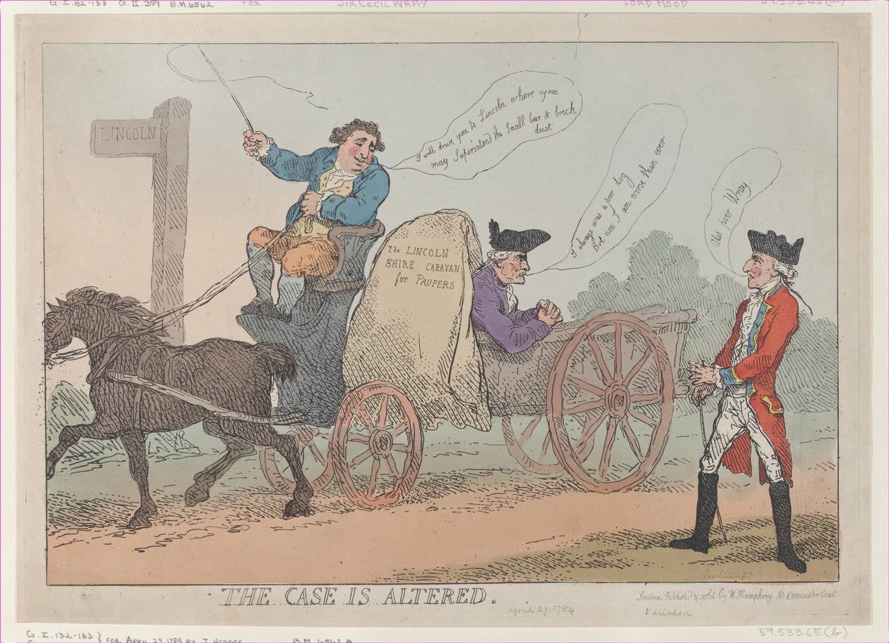 The Case Is Altered, [29. dubna 1784], znovu publikováno., [29. dubna 1784], znovu publikováno. od Thomas Rowlandson