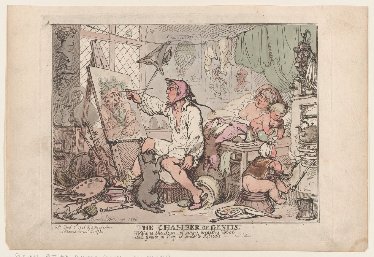 Komora génia, 2. dubna 1806, 2. dubna 1806. od Thomas Rowlandson