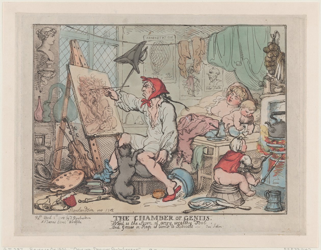 Komora génia, 2. dubna 1812, 2. dubna 1812. od Thomas Rowlandson