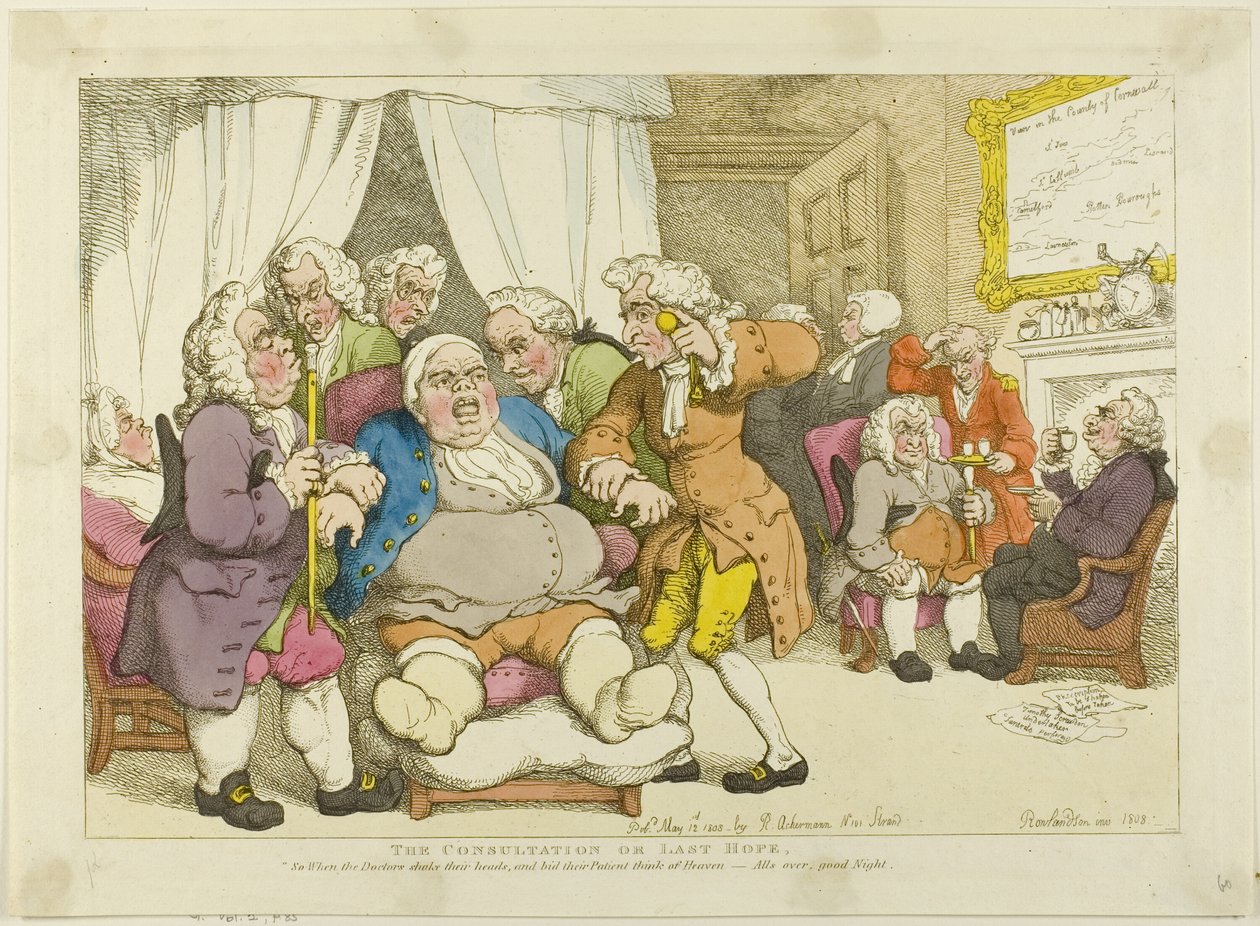 Konzultace nebo poslední naděje od Thomas Rowlandson