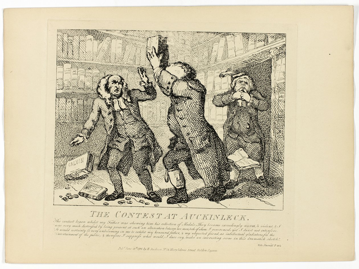 Soutěž v Auckinlecku, z Boswellovy Cesty po Hebridách od Thomas Rowlandson