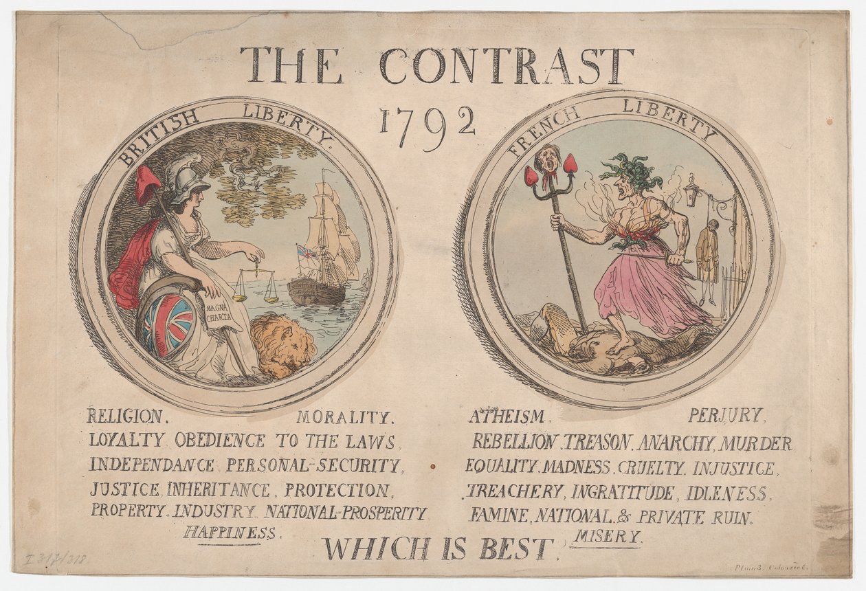 The Contrast, prosinec 1792, prosinec 1792. od Thomas Rowlandson
