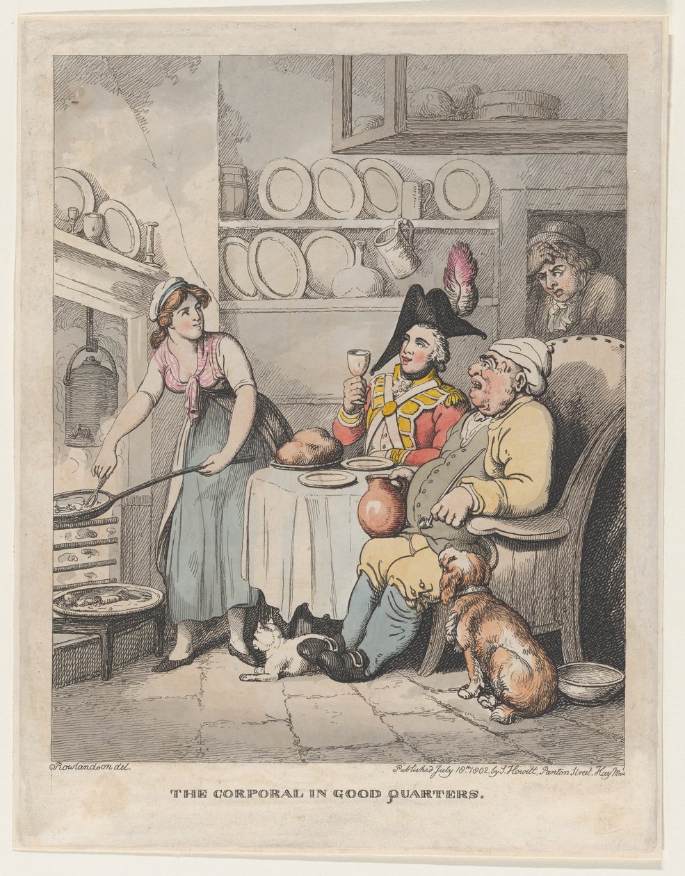 Desátník v Good Quarters, 18. července 1802, 18. července 1802. od Thomas Rowlandson