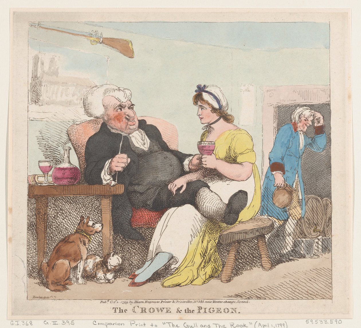The Crowe & The Pigeon, 1. října 1799, 1. října 1799. od Thomas Rowlandson