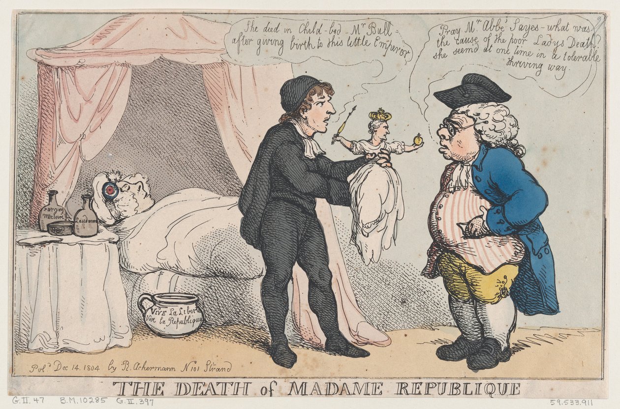 Smrt paní republiky, 14. prosince 1804., 14. prosince, od Thomas Rowlandson