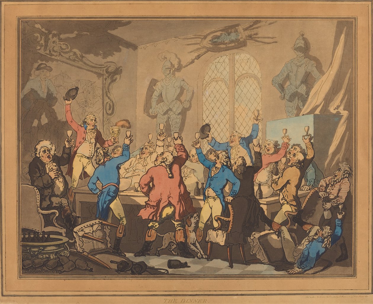 Večeře od Thomas Rowlandson