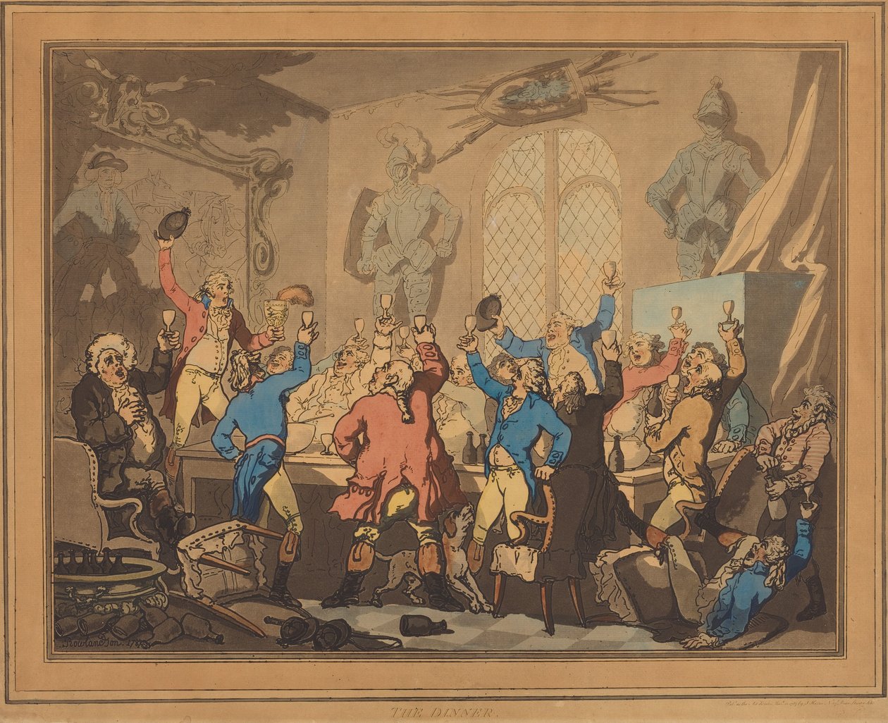 Večeře od Thomas Rowlandson