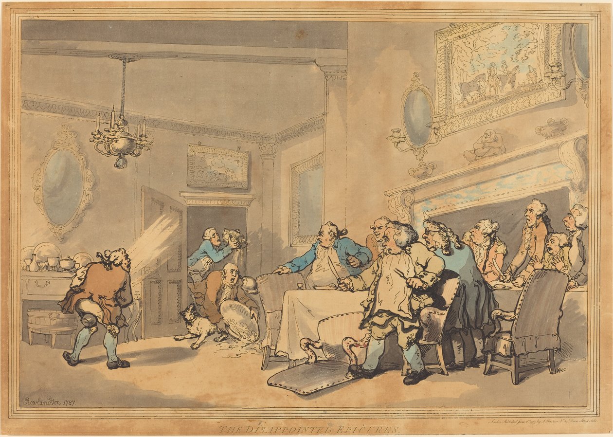 Zklamaní epikúři od Thomas Rowlandson