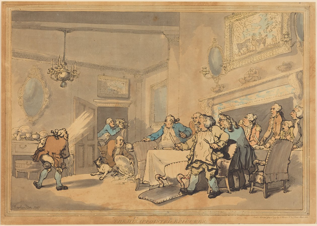Zklamaní gurmáni od Thomas Rowlandson