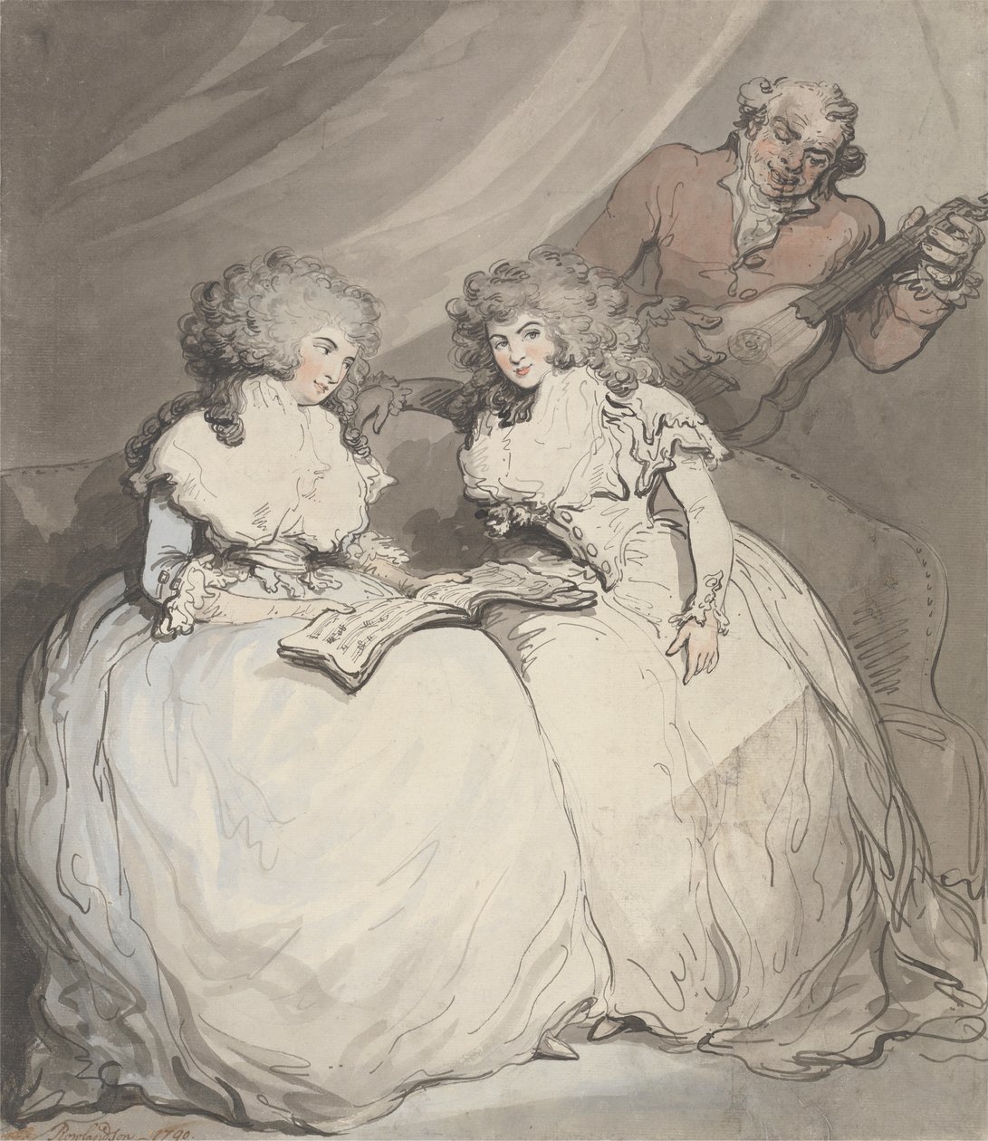Vévodkyně z Devonshire a hraběnka z Bessborough od Thomas Rowlandson