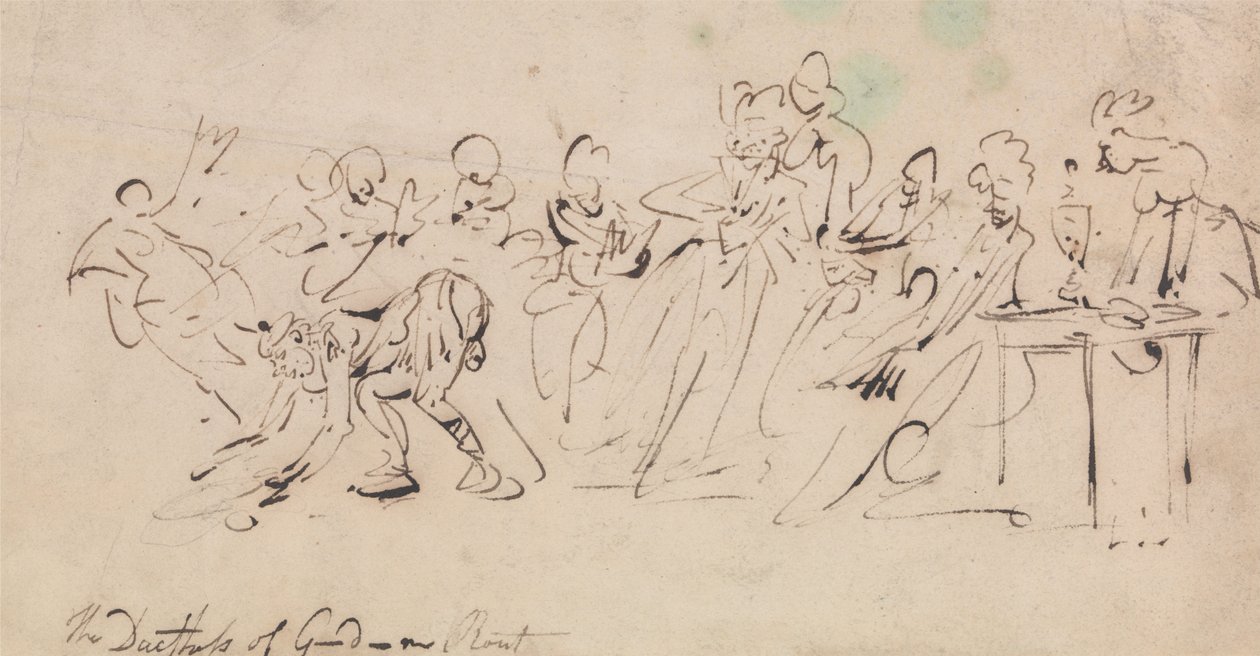 Porážka vévodkyně z Gordonu od Thomas Rowlandson