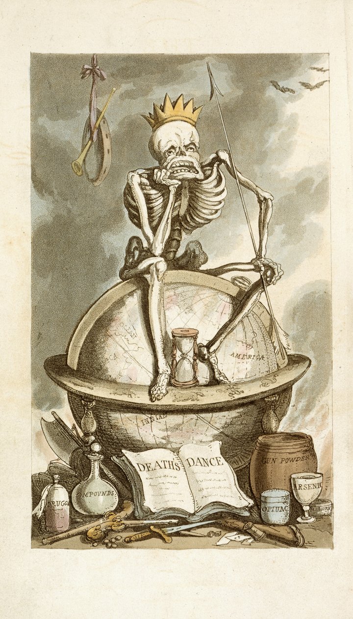Anglický tanec smrti od Thomas Rowlandson