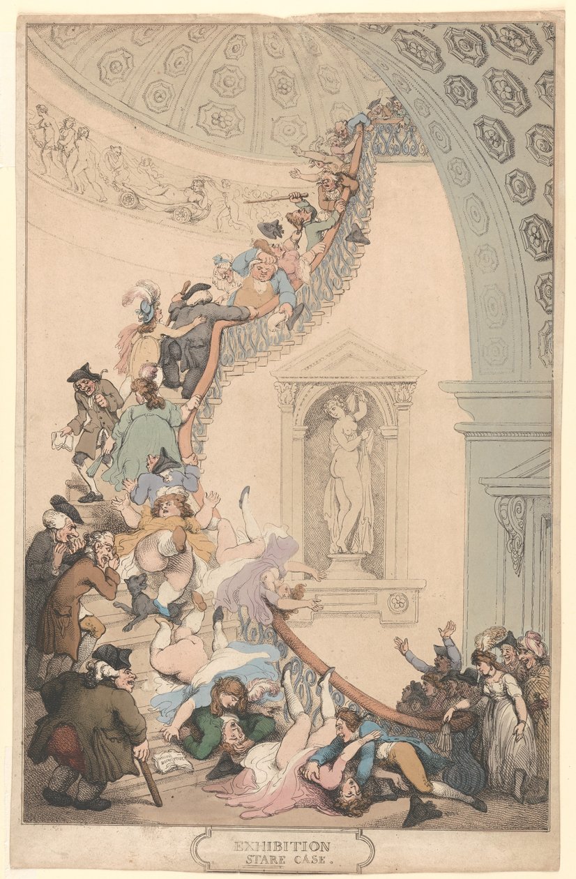 Výstava „Stare-Case“ od Thomas Rowlandson