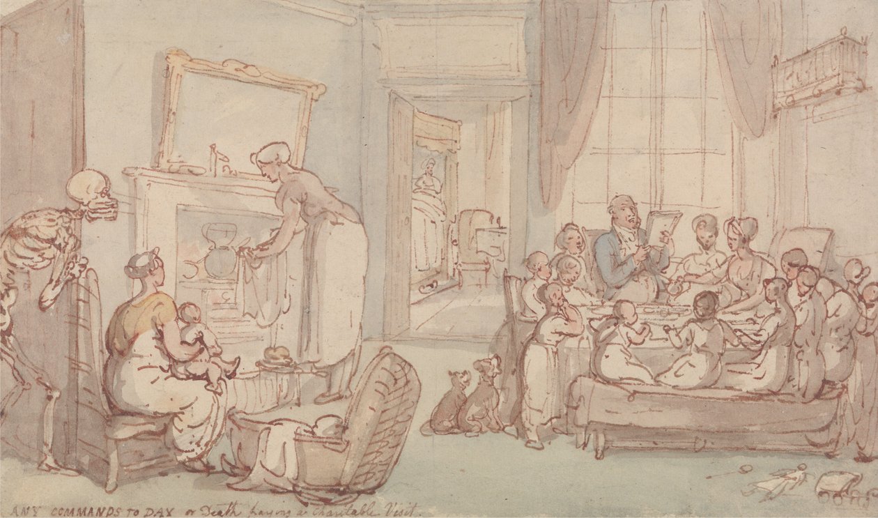 Rodina dětí od Thomas Rowlandson