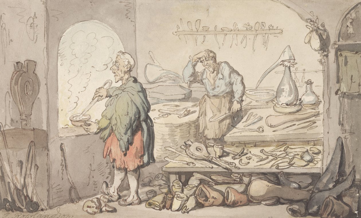 Sklárna od Thomas Rowlandson