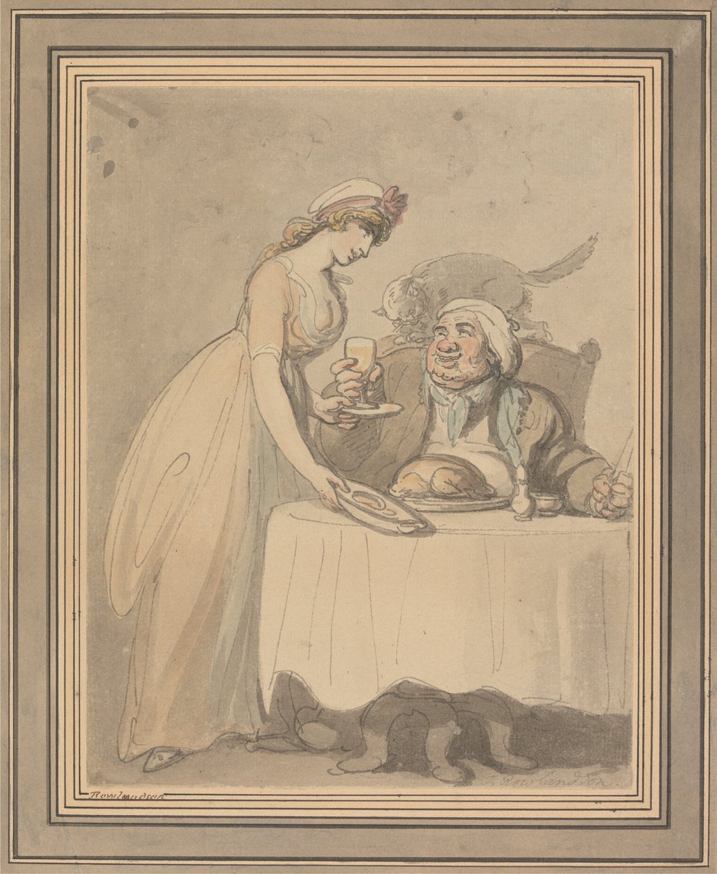 The Gourmand od Thomas Rowlandson