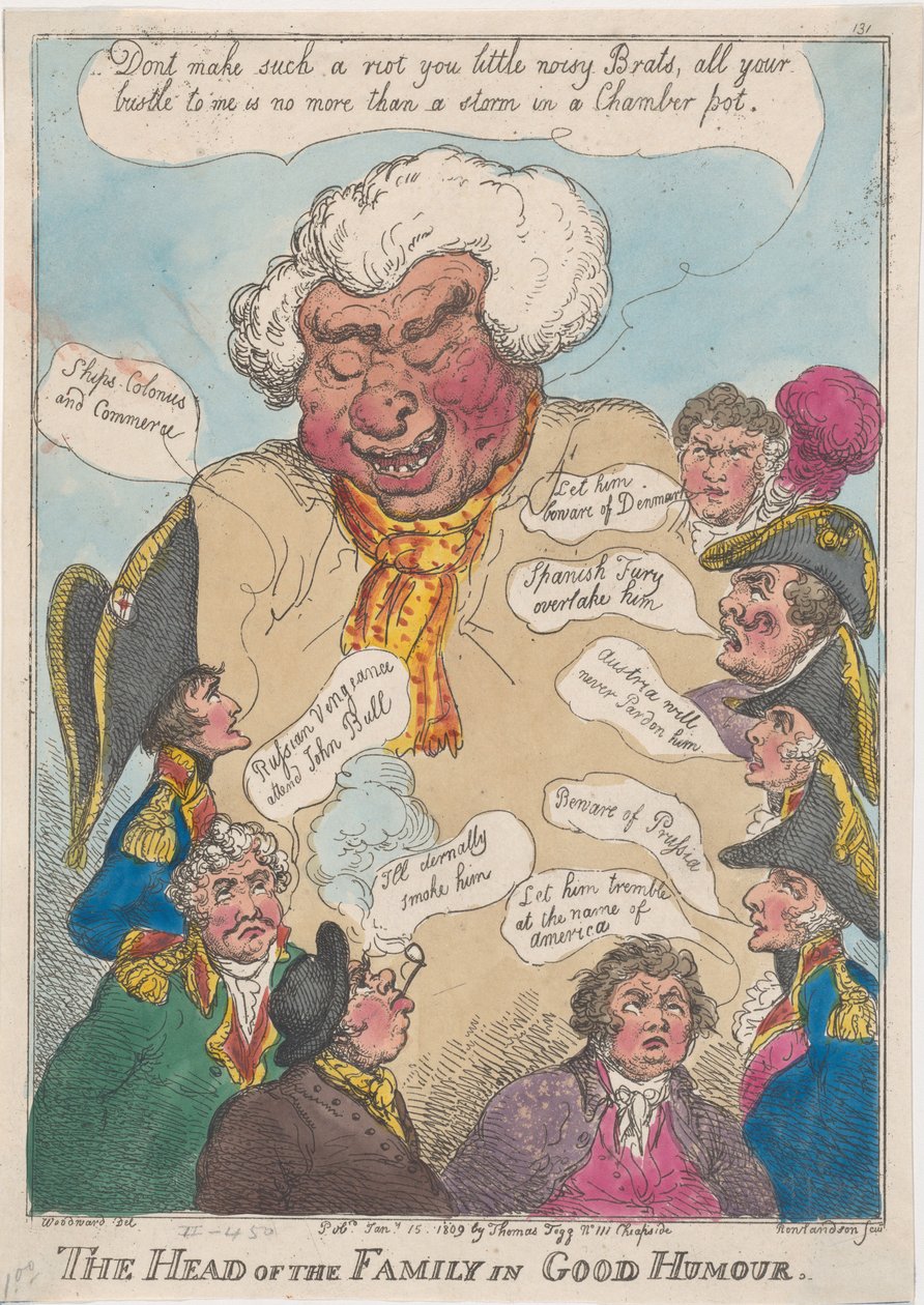 Hlava rodiny v dobré náladě, 15. ledna 1809, 15. ledna 1809. od Thomas Rowlandson
