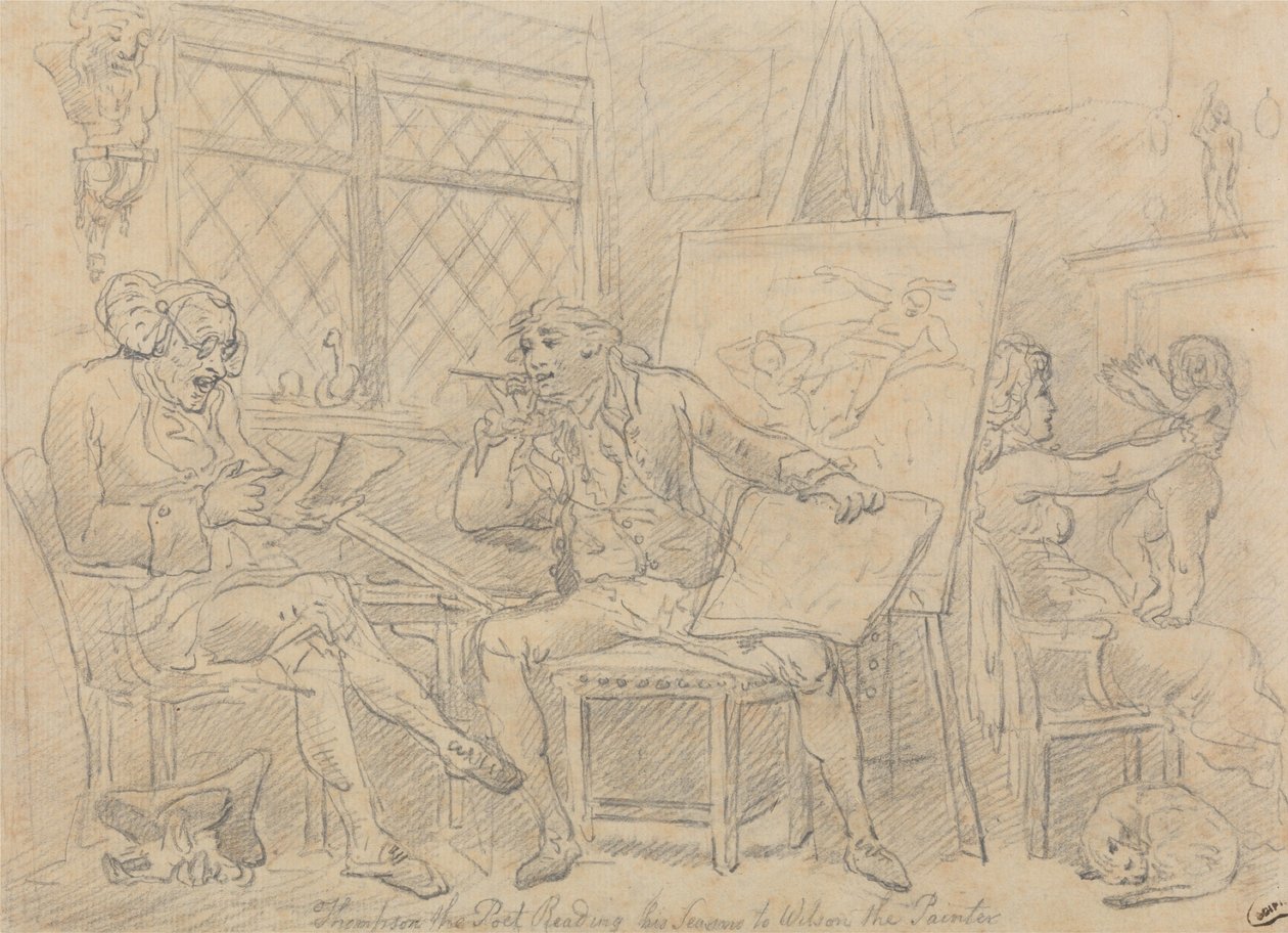 Historik, který inspiruje mysl mladého malíře od Thomas Rowlandson