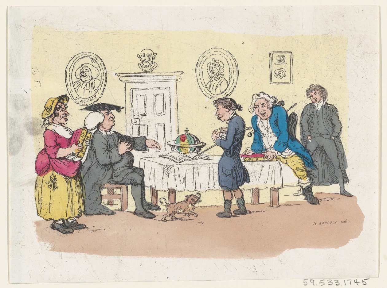 Naděje rodiny - přijetí na univerzitu, ca. 1803, ca. 1803. od Thomas Rowlandson