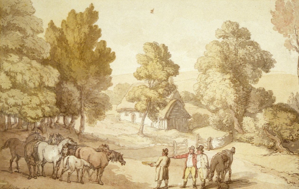 Obchodník s koňmi od Thomas Rowlandson
